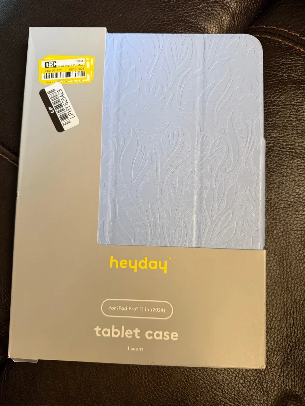 heyday Embossed Light Blue Tablet Case